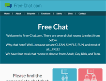 Tablet Screenshot of free-chat.com